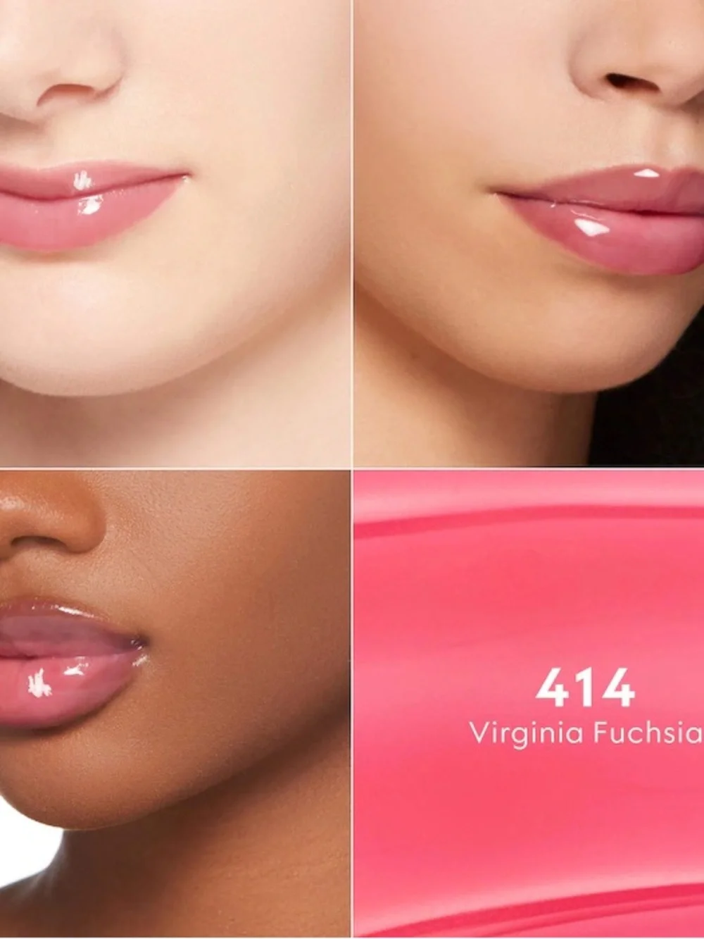 Gucci Hydrating Plumping Lip Gloss 414 - Virginia Fuschia